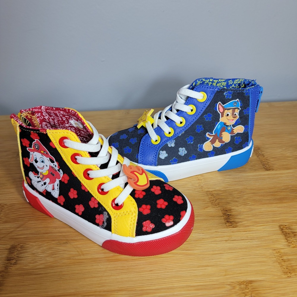 Ground Up Kids Size 8 Paw Patrol High Top Sneakers Multicolor Chase Marshall